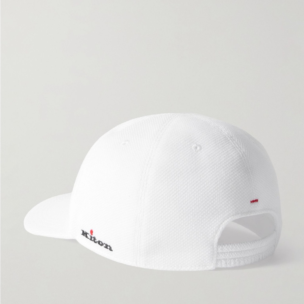 KITON Logo-Embroidered Cotton-Piqué Baseball Cap